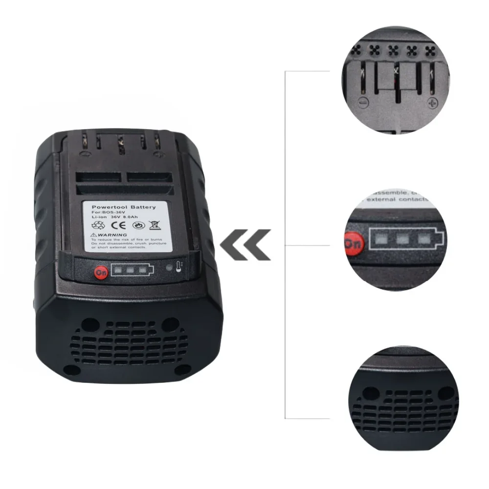 Сменные литий-ионные аккумуляторы для BOSCH 8000/10000 мАч 36 В