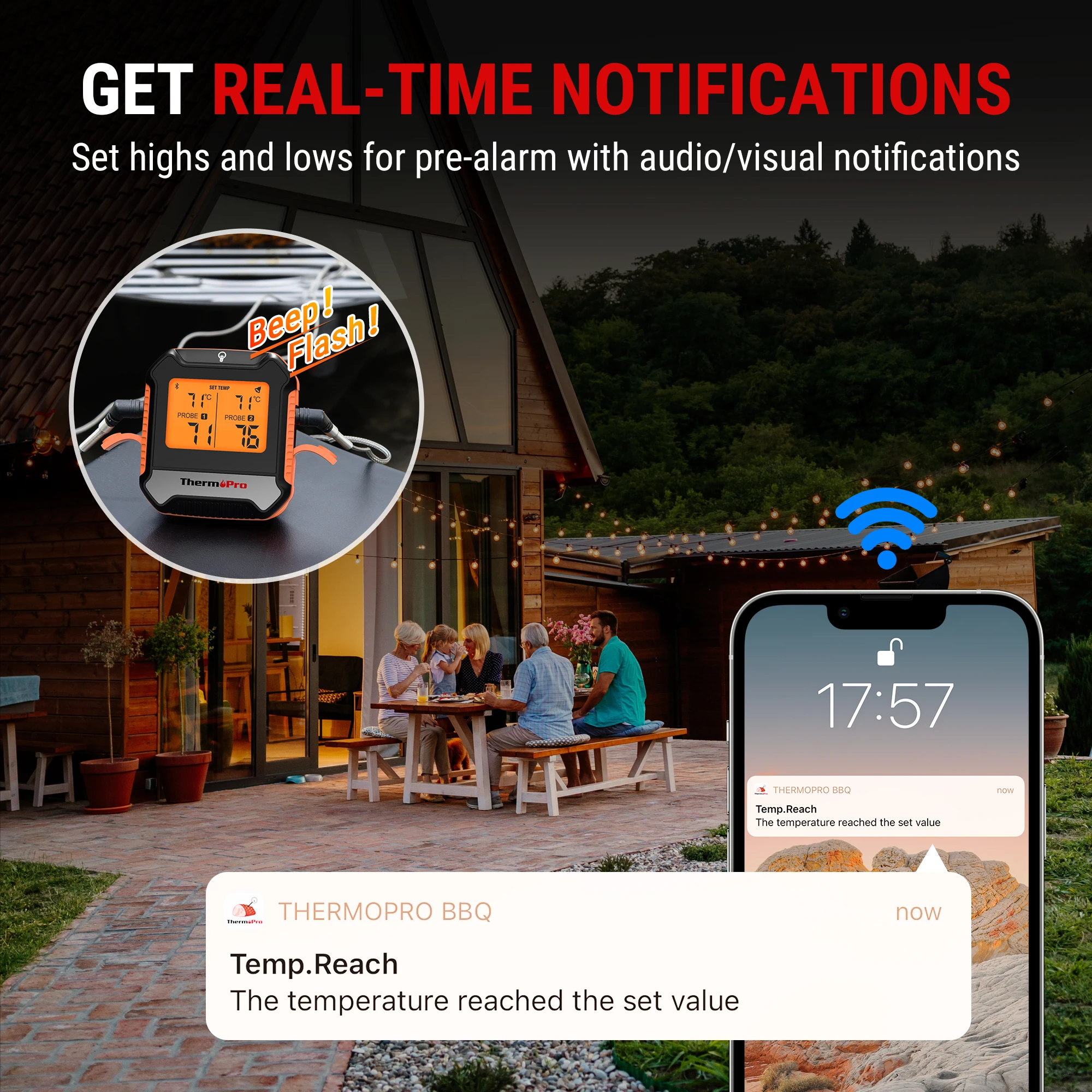 ThermoPro TP904 Цифровой Термометр Для Мяса С Подключением Через Приложение Bluetooth