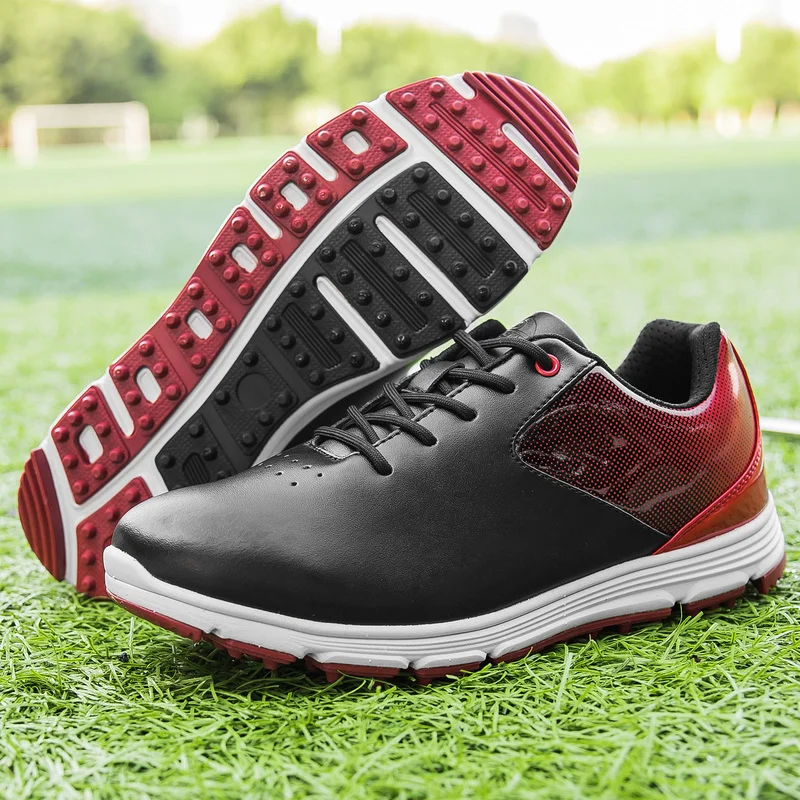 New Spikes Golf Shoes Men Professional Golf Wears for Men Comfortable Walking Shoes Golfers Anti Slip Athletic Footwears
