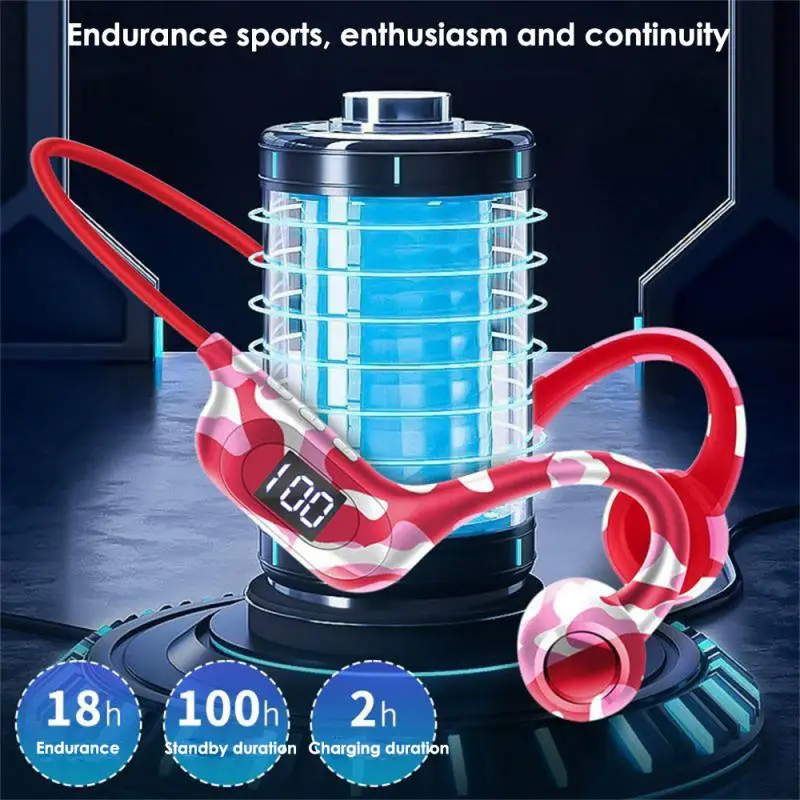 

bluetooth-compatible Wireless Earphones Hifi Stereo Soun Stereo Audio Bone Conduction Headphone Hifi Stereo Sound Headphones