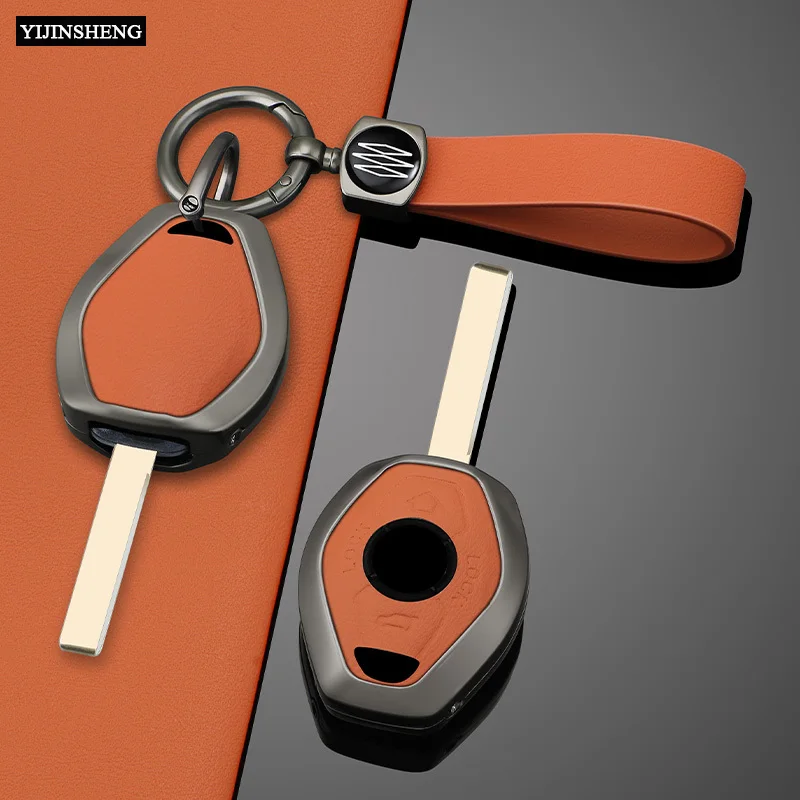 Чехол для автомобильного ключа из цинкового сплава + искусственная кожа BMW 3 5 7