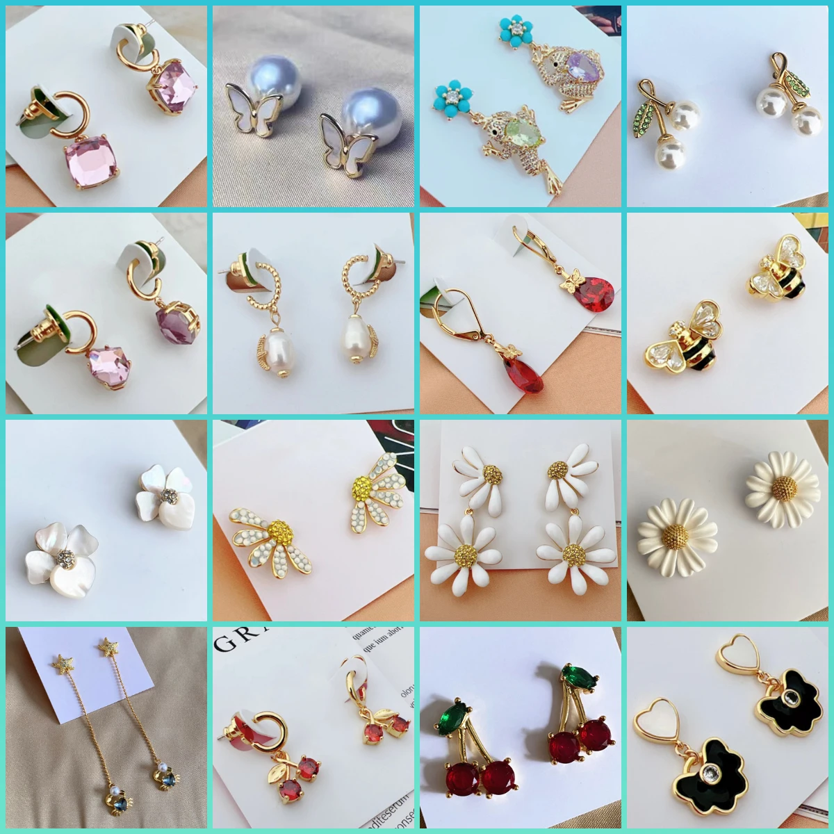 

Высококачественные оригинальные модные серьги в виде насекомых с цветами пиками Роскошные ювелирные изделия для вечерние НКИ банкета Женс...