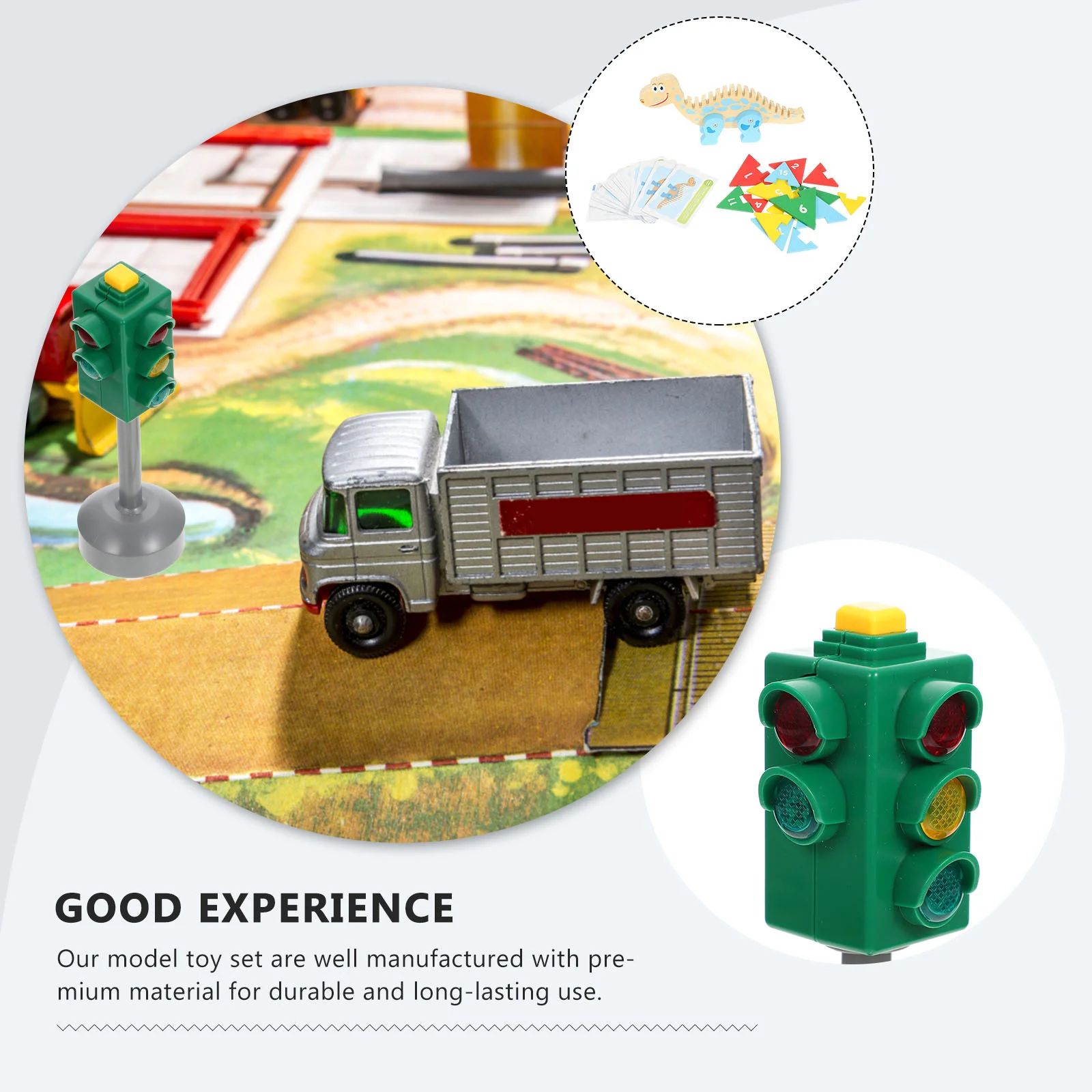 3 шт. детские светофоры игрушки мини-лампа знак остановки детская