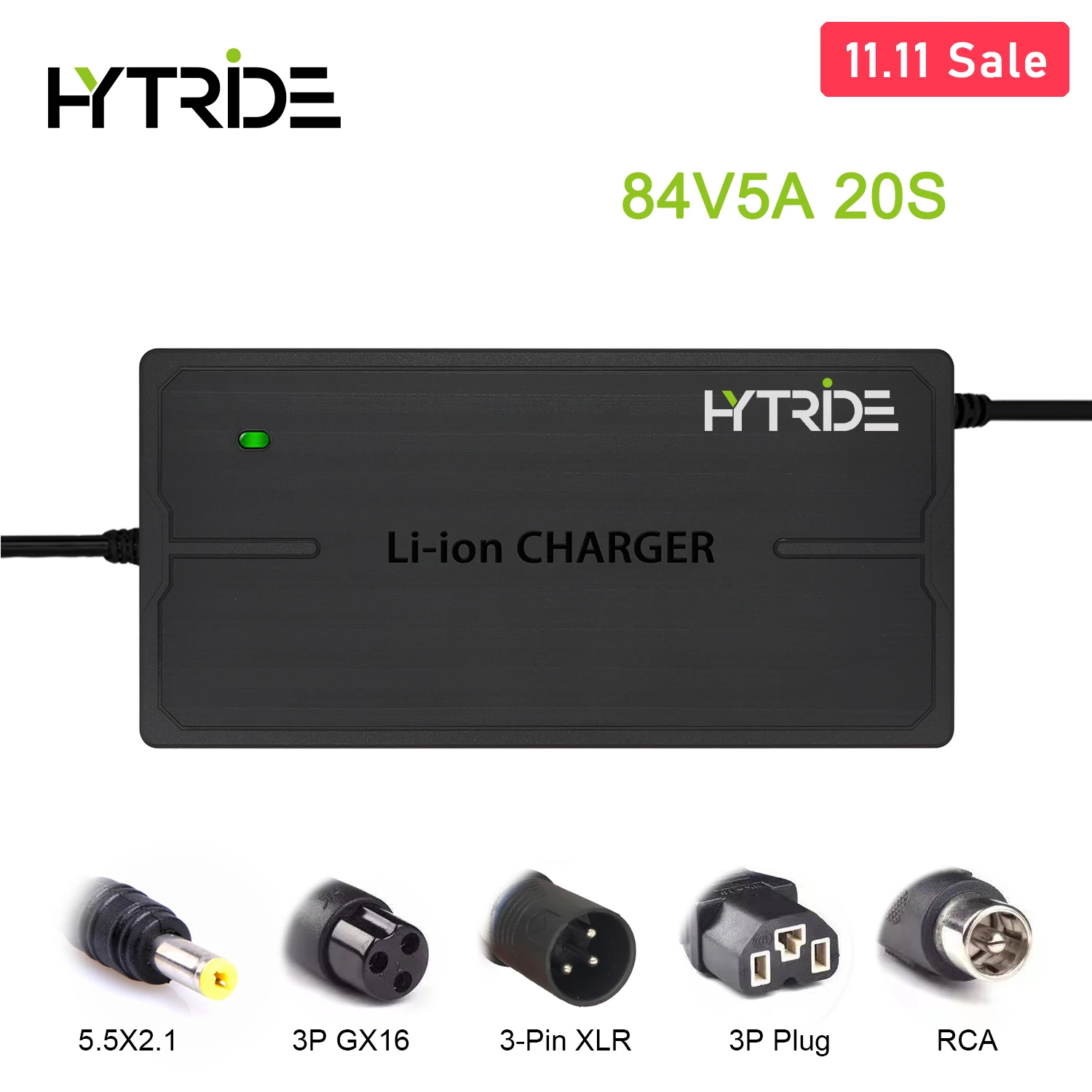 Cena HYTRIDE 84V 5A 20S ładowarka Akumulatorów Litowych Do 20S 72V 5A Bateria Litowa 84V 72V E-bike Motocykl Elektryczny Rower ładowarka