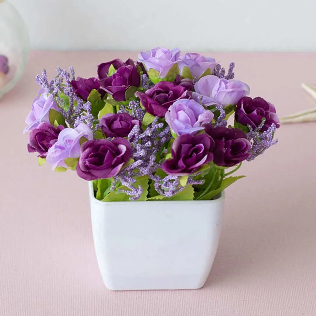 

Home Decor Potted Flower Floral Gifts Ornaments Outdoor Indoor Plant Realistic Simulation Artificial Bonsai Fake