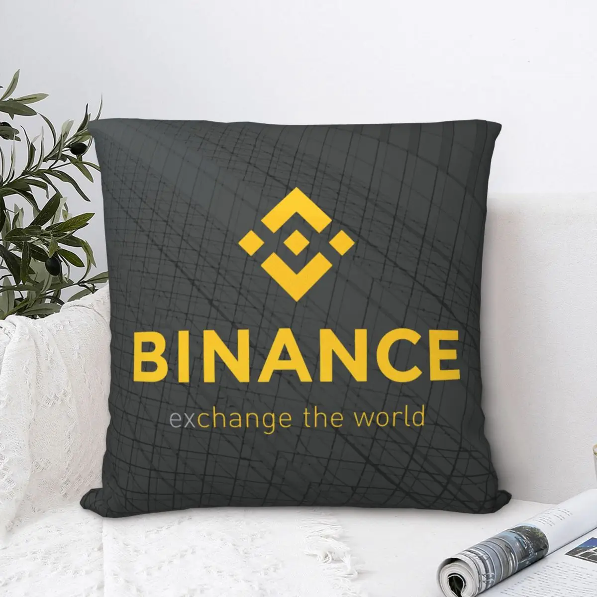 

Exchange The World Throw Pillow Case Bitcoin Virtual Encrypted Digital Currency Short Plus Cushion Covers Home Sofa Chair