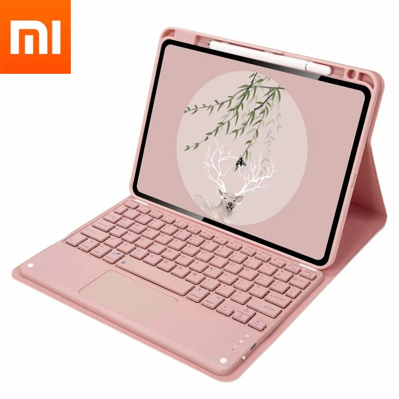 

For Xiaomi Mipad5 Magnetic Case For Mi Pad 5 5 Pro Cover With Round Touchpad Bluetooth Keyboard Coque Tablet Funda Best