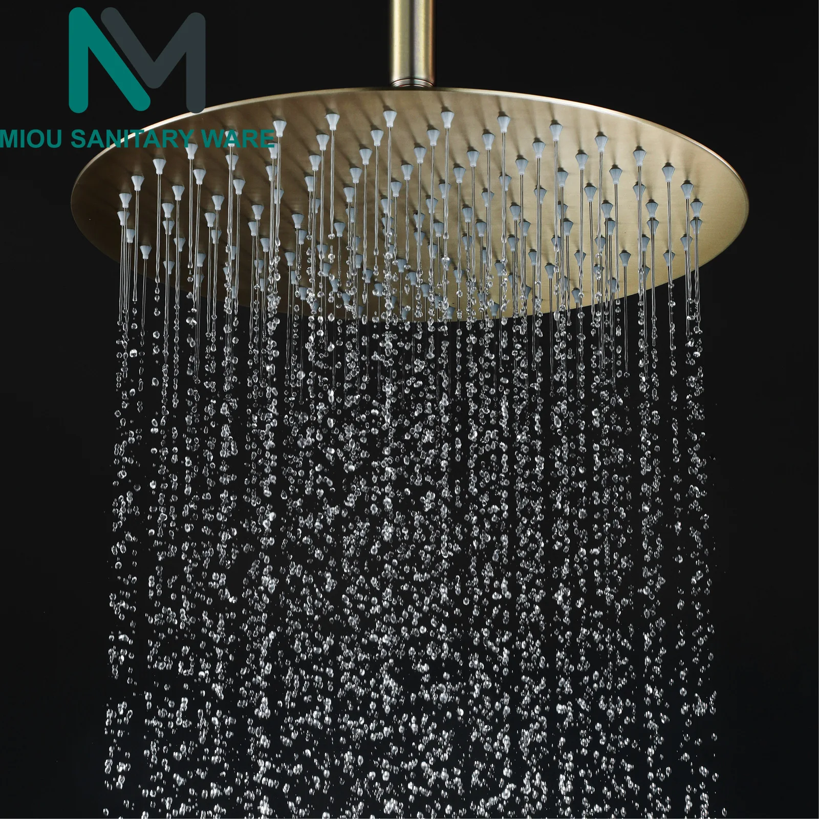 

High Quality 10/8 Inch Stainless Steel Ultra-thin Waterfall Shower Heads Rainfall Shower Head Rain Round With Arm