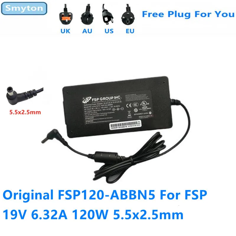 Оригинальный FSP FSP120-ABBN5 19V 6.32A 120W 5 5x2 5mm AC Импульсный адаптер питания для зарядного