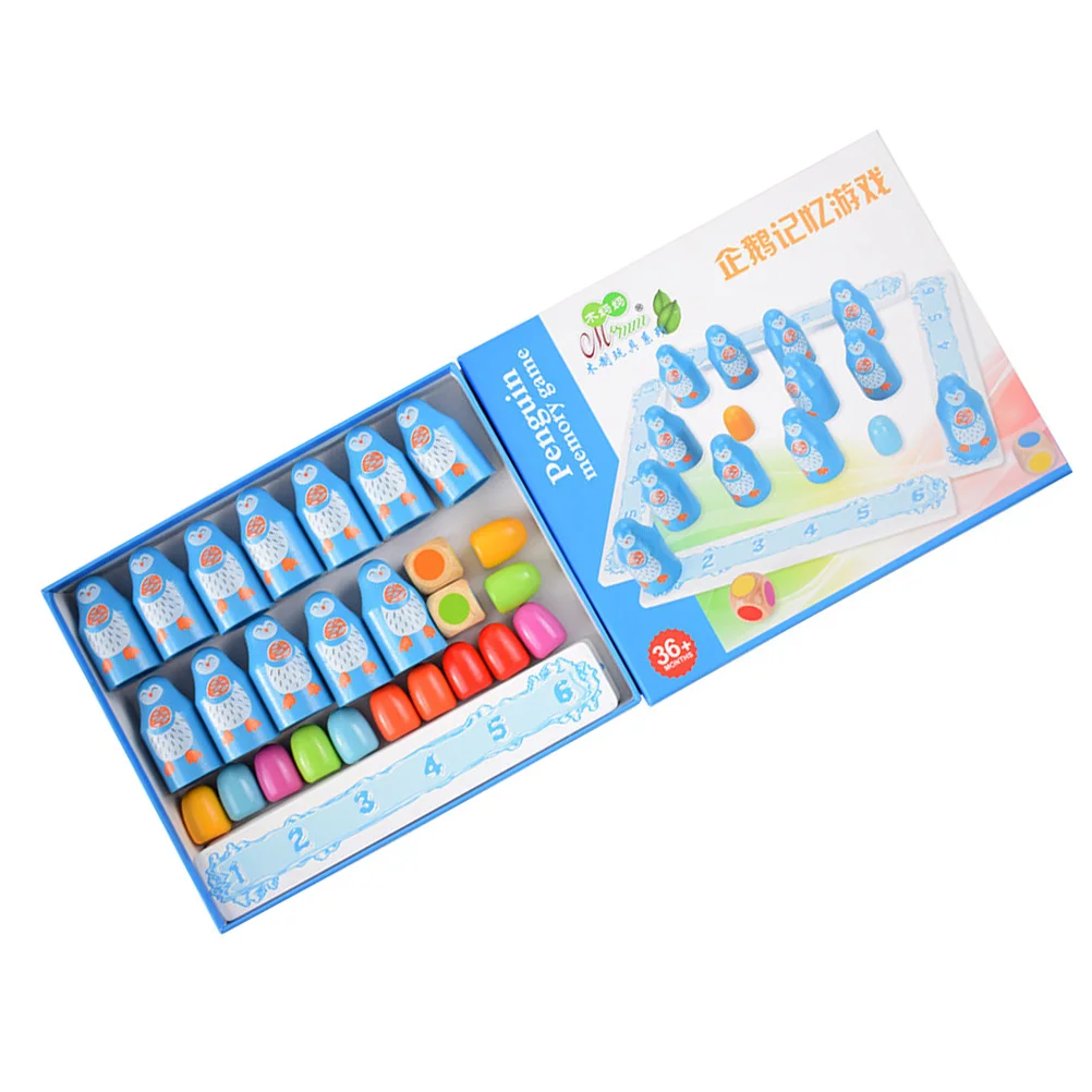 Wooden Chess Game Toys: 1 Set Hand Eye Coordination Motor Skills Board Game Memory Interactive Playthings