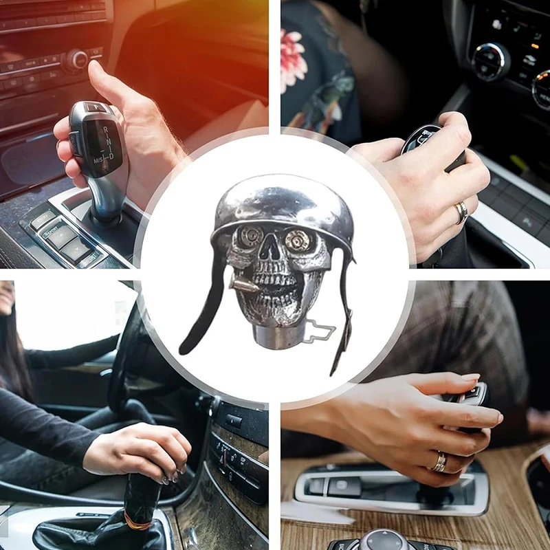 Черепа солдатская ручка ручная работа серебристый дьявол черепа автомобильная