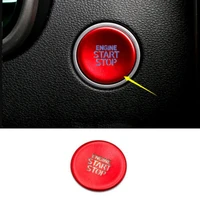 car start stop engine push button cover ring for hyundai tucson 2022 2023 sticker auto styling accessories
