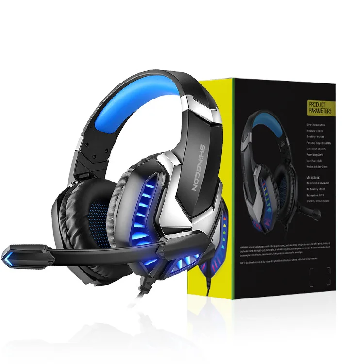 

Наушники для киберспорта с шумоподавлением, проводные, RGB, светящиеся компьютерные наушники, положение для прослушивания еды курицы