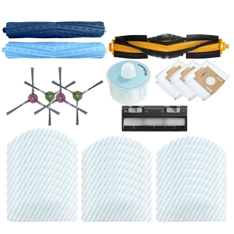 

Roller Main Brush Side Brush Mop Cloth Dust Bags Capsules Main Brushes Cover Mops For ECOVACS T9 T9 + Vacuum Cleaner