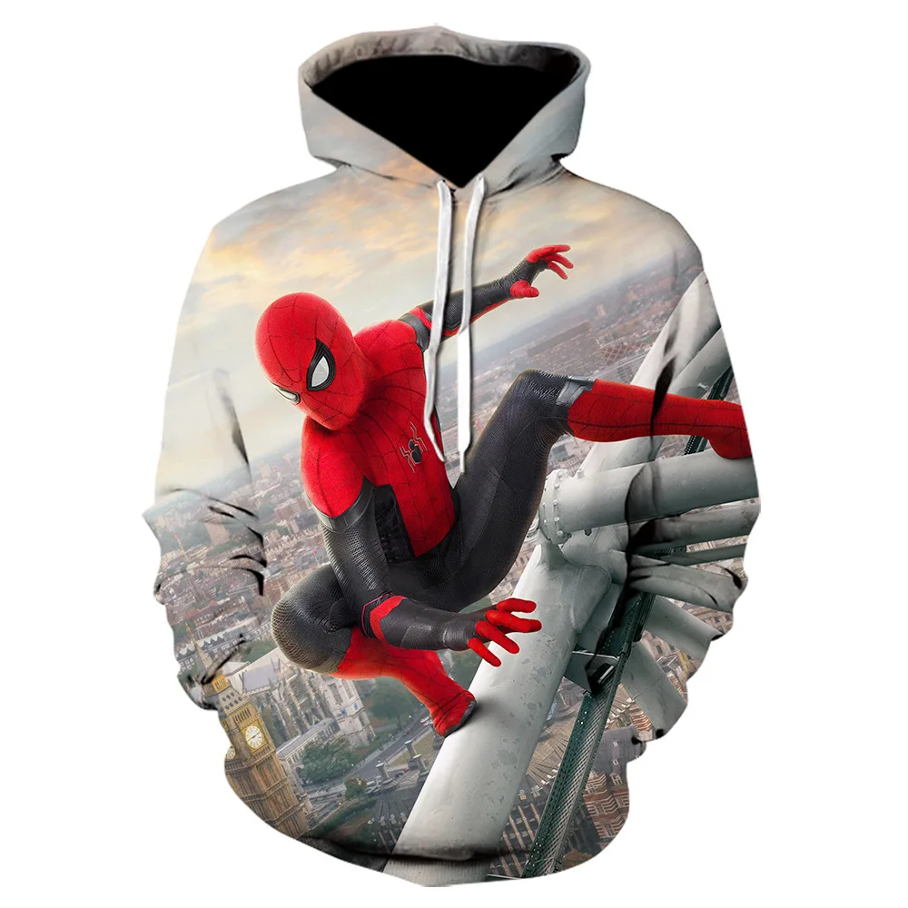 

Coll Spider-Man Hooded Sweatshirt Series 3D Digital Printing, Same Style for Men and Women, Plus Size, Handsome Birthday Gift