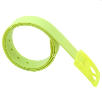 2022 Fashion Silicone Belt for Men and Women Candy Color Apparel Accessories Iron-free Belt Smooth Buckle Adjustable Belts 3