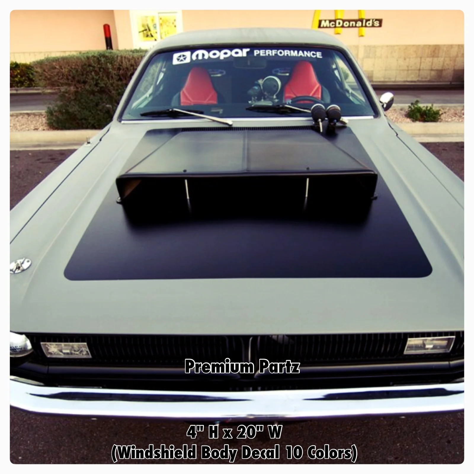 

For Dodge Mopar Performance Windshield Body Decal New 1PC Challenger Ram//