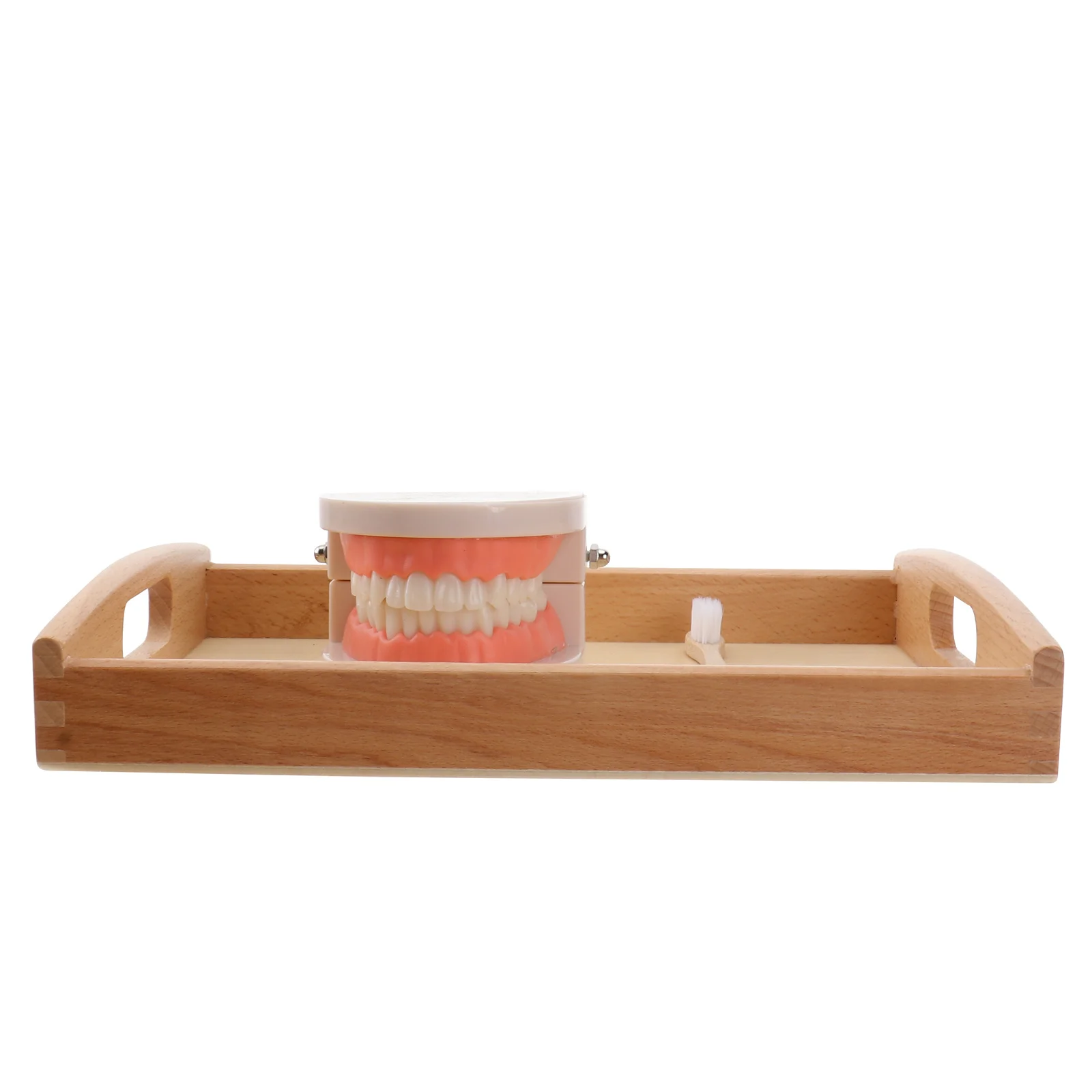 

Children's Teeth Brushing Teaching Aids Wooden Playing Intelligence Toy Smart Puzzle