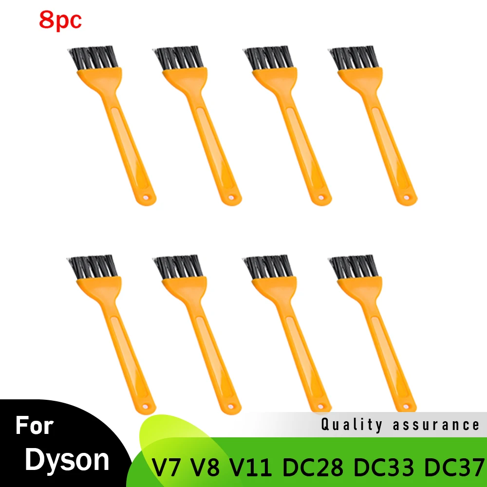 Фото 1-8 шт. мягких щеток для чистки пылесосов Dyson V7, V8, V11, DC28, DC33, DC37, насадки для чистки щелей и удаления пыли. №1