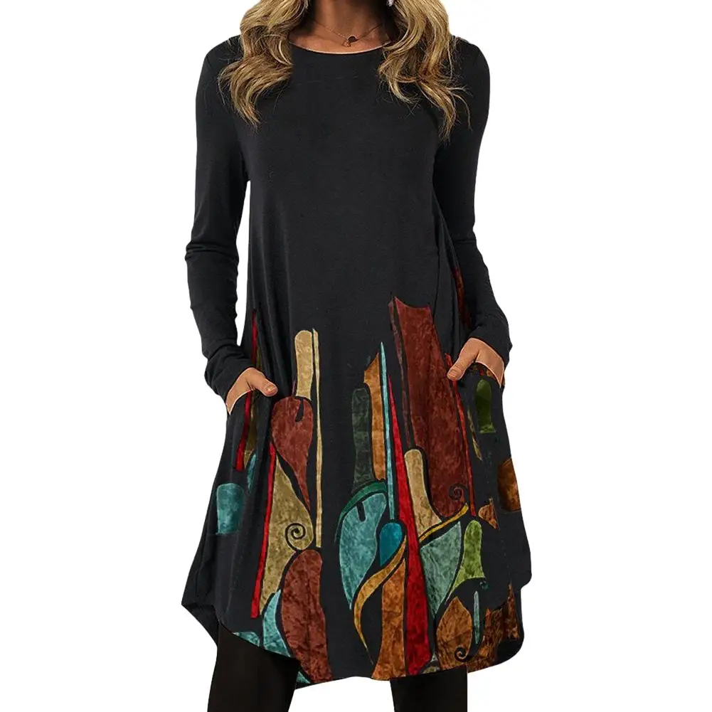 Весенняя одежда женское платье богемное дышащее повседневное в этническом стиле