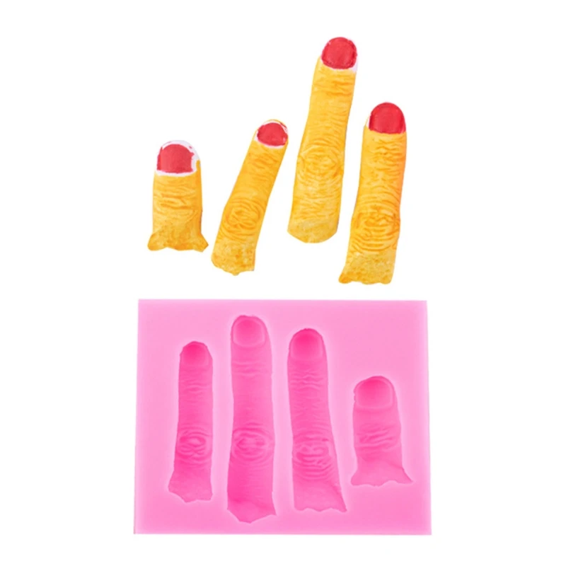 

Silicone Molds DIY Handmade Soap Making Supplies Exquisite Simulation of Broken Fingers Cake Decorating Candle Molds