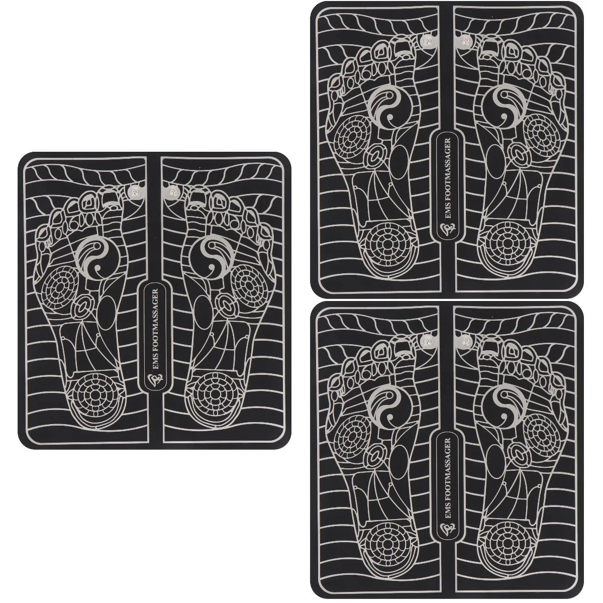 

3 pcs Practical Foot Massager Mat Electric Foot Pad Foot Stimulator