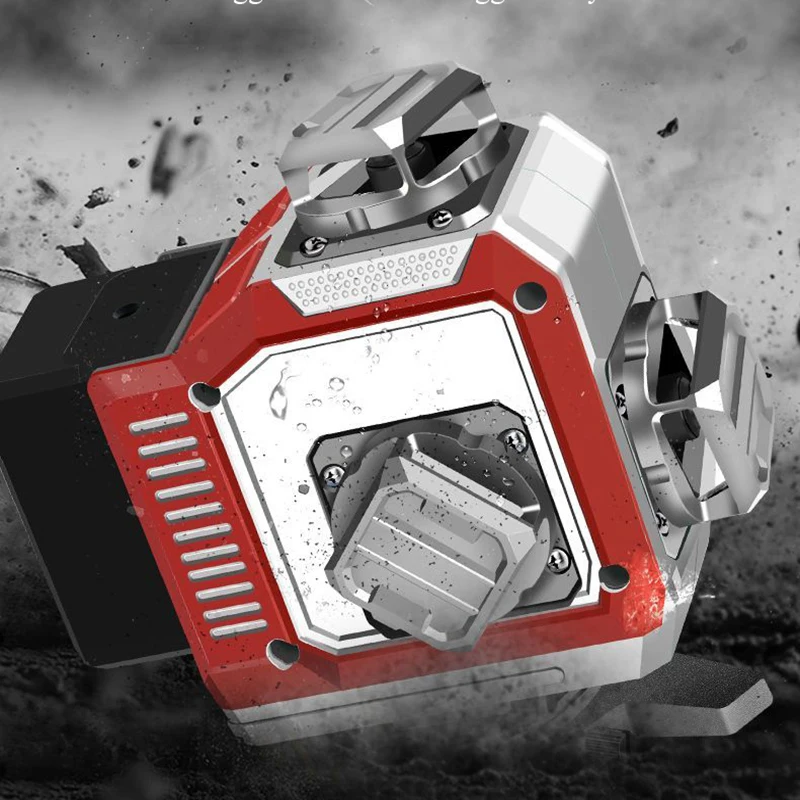 16/12/8 линий 4D лазерный уровень с красной линией 360 ° Самовыравнивающийся