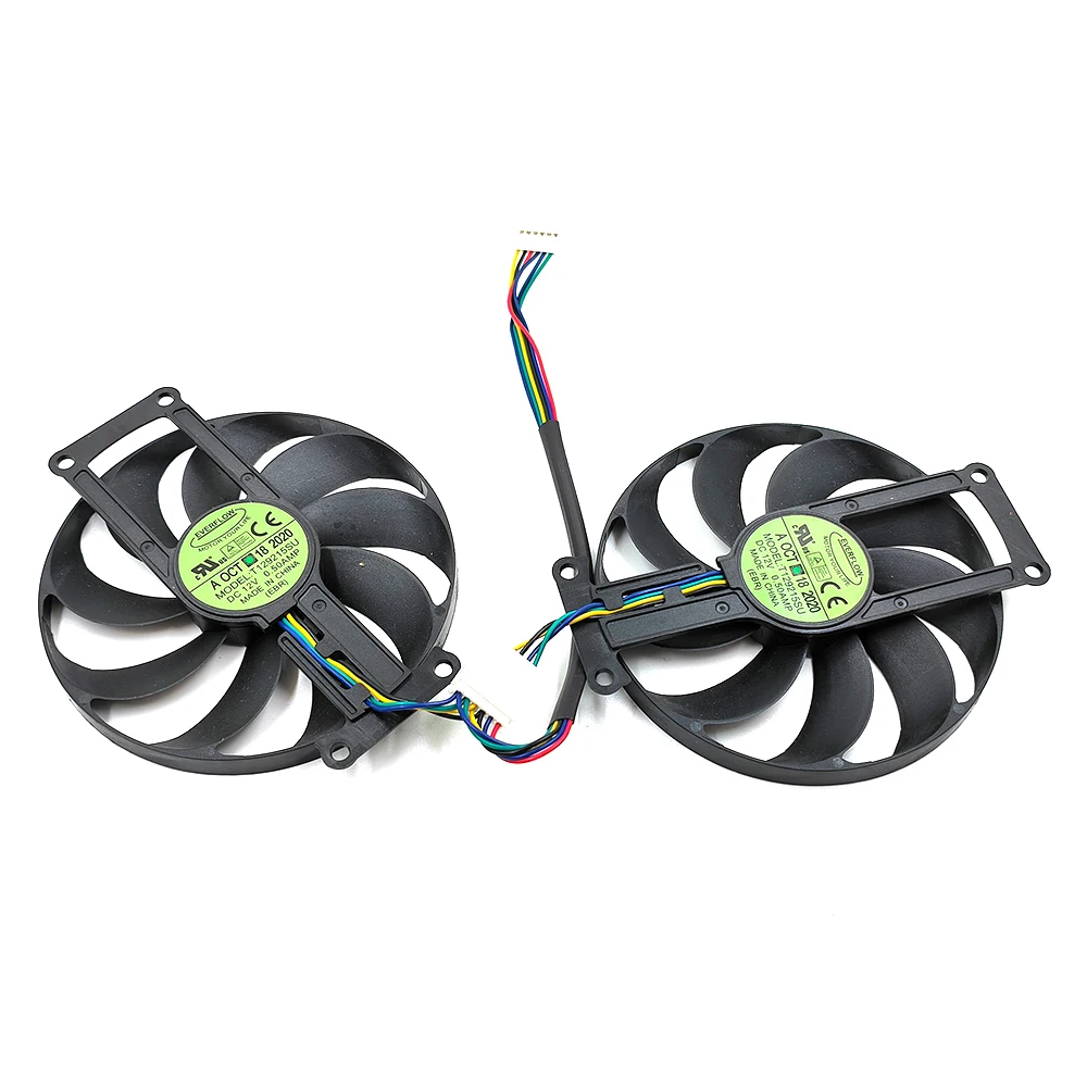 

FDC10H12S9-C T129215SU 6PIN RTX 2060 Super GPU Fan for ASUS GTX 1660 1660Ti Dual EVO OC RTX2070 Graphics Card Cooler Fan