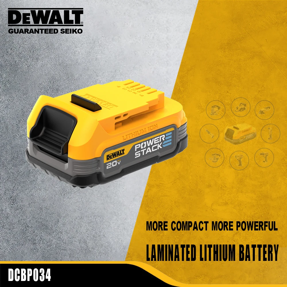 

Dewalt DCBP034 Lithium Batrery Rechargeable Polymer 1.7Ah for MAX 20V Cordless Tool Dcd791 Dcf850.Universal 18v and 20v Platform
