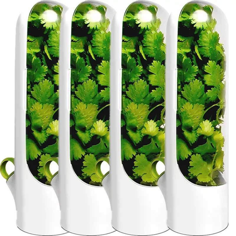 

2022New Premium Herb Keeper And Herb Storage Container Keeps Greens And Vegetables Fresh 2x Longer For Kitchen Storage Container