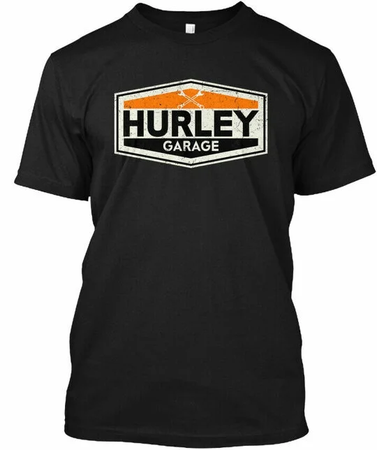 Vintage Hurley Garage Sign - Gildan Tee T-Shirt