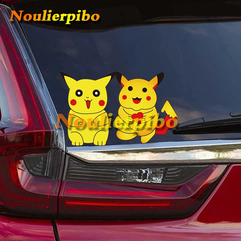 Изысканные аниме автомобильные наклейки Покемон Пикачу ПВХ украшение кузова