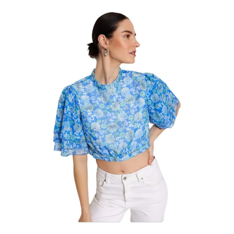 Trendyol TYZA Женская блузка стандартного кроя тканые повседневные рубашки и блузки с