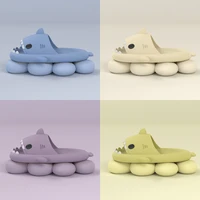 womens shark slippers thick soled home bath slippers indoor slippers flip flops