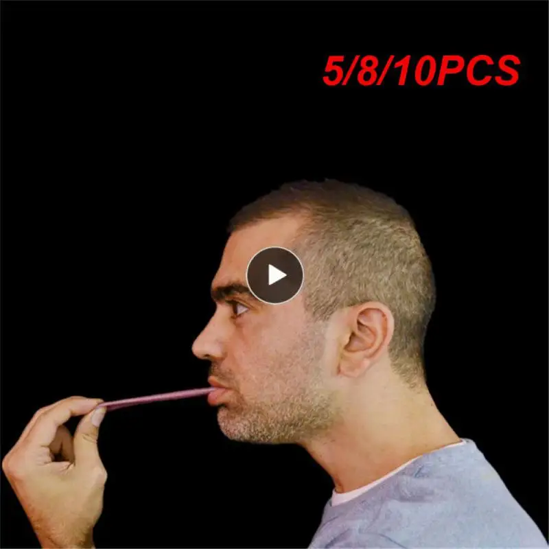 

5/8/10PCS Horror Funny Tricks Prop Non-toxic Fake Tongue Safe Fake Through Tongue Prank Maker Prank Toys New