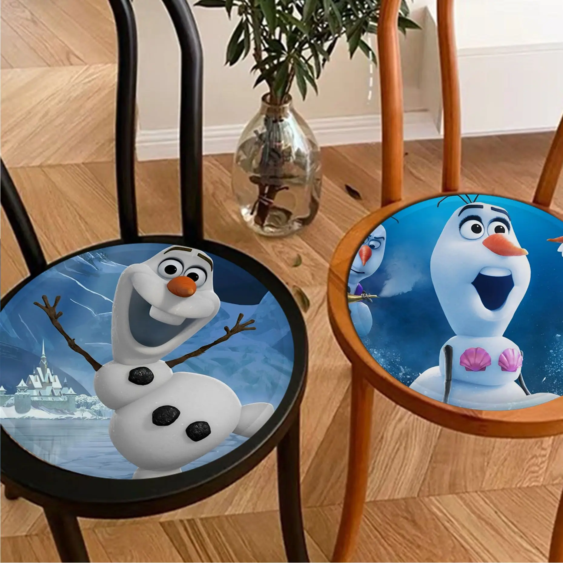 

Disney Frozen Olaf Tie Rope Sofa Mat Dining Room Table Chair Cushions Unisex Fashion Anti-slip Seat Mat