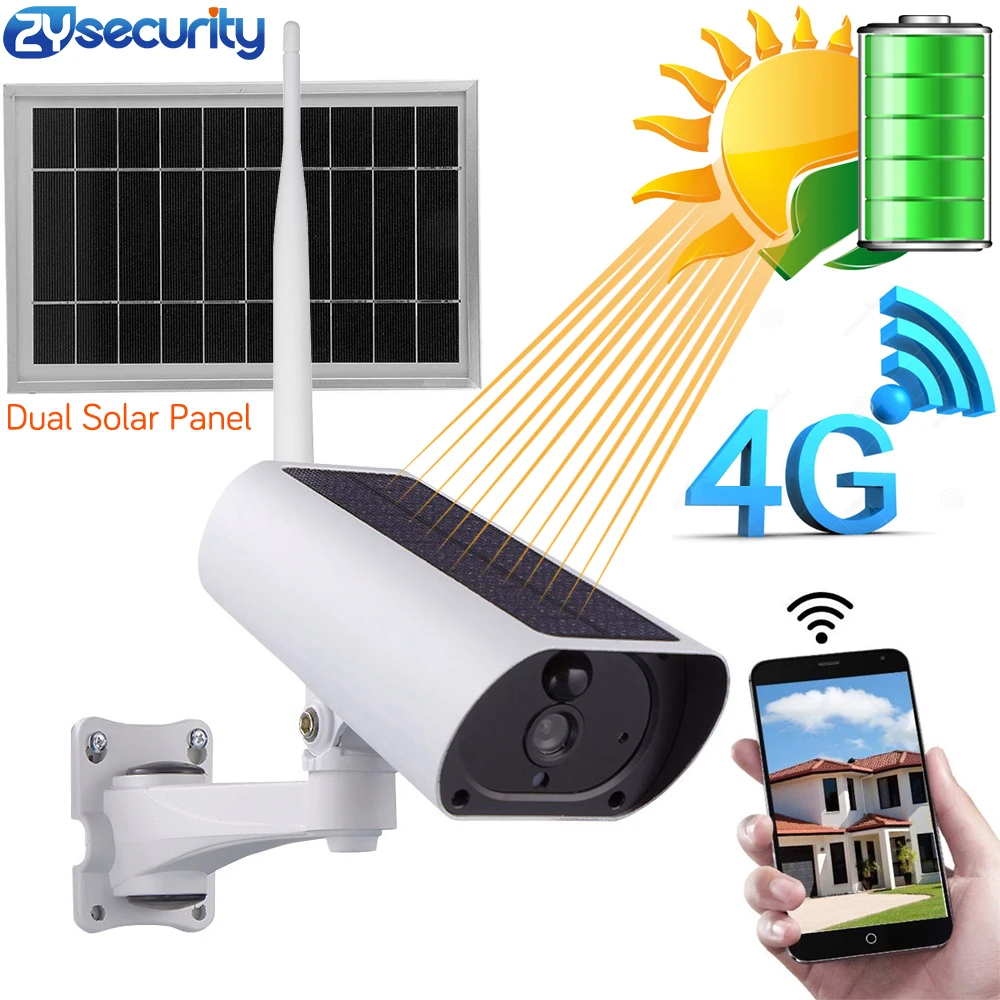 

Беспроводная IP-камера видеонаблюдения на солнечной батарее, 1080P, 4G