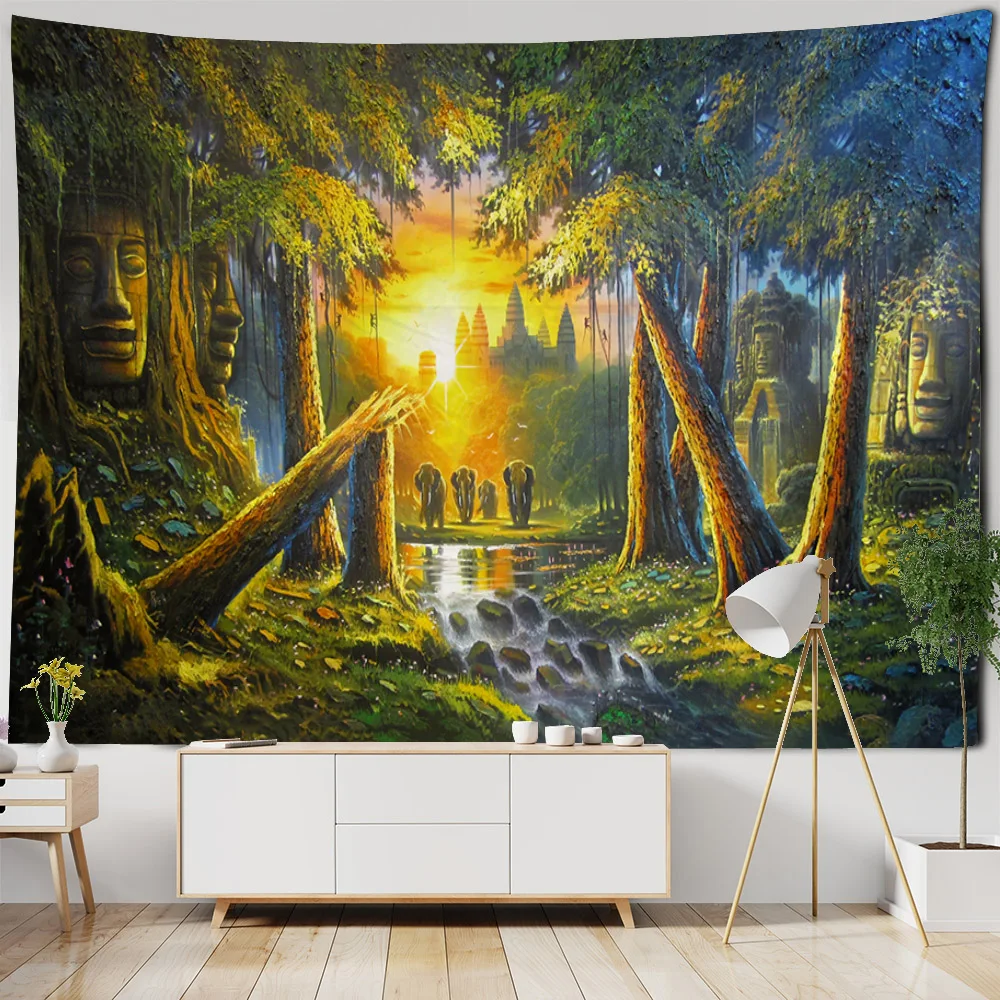 Рисунок 2 - Гобелен в стиле ретро с изображением сказочной сцены