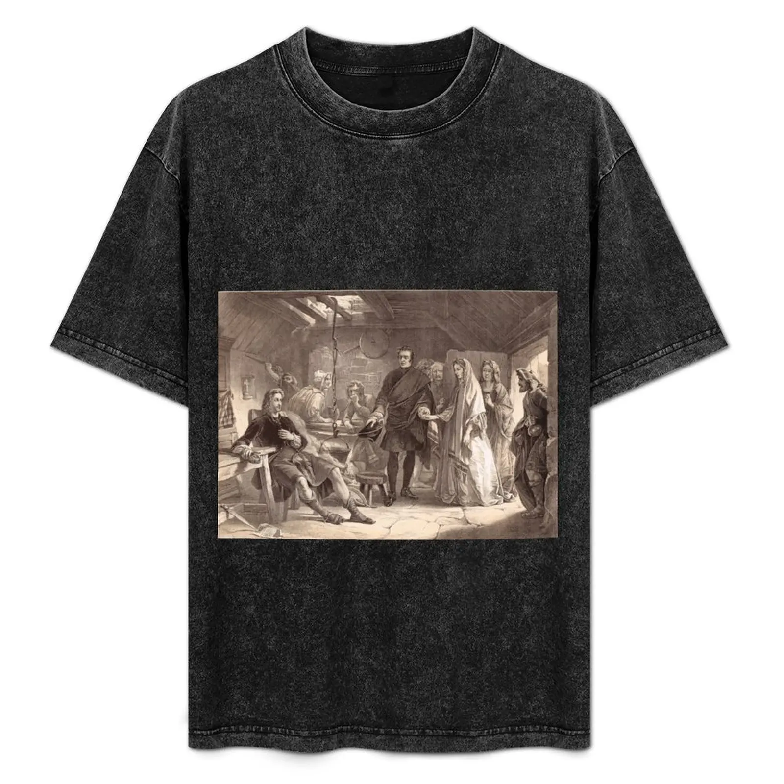 Футболка Bonny Prince Charlie Meeting Flora MacDonald 1746 рубашки с надписью новые подарки и футболки