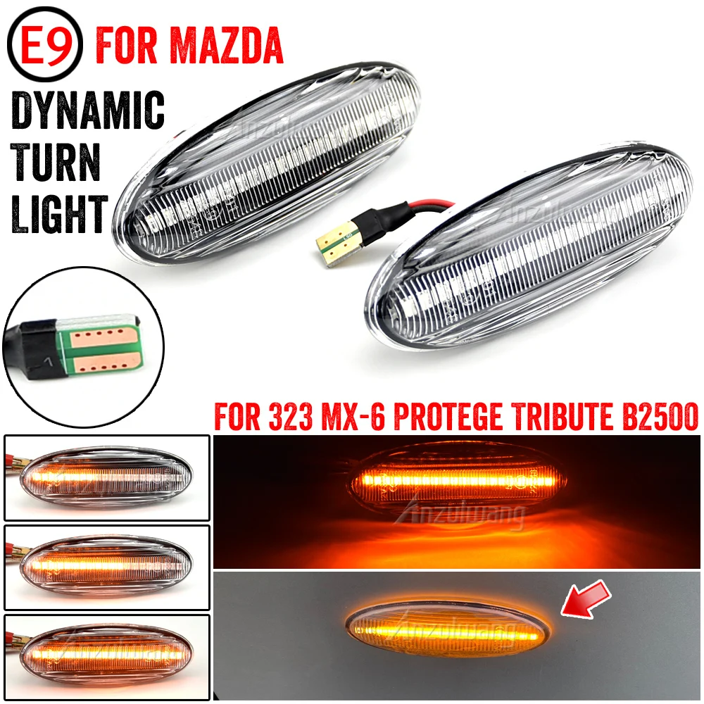 

Yan işaretleyici dönüş sinyal ışıkları MAZDA 323 626 için MPV PREMACY MX-6 Tribute LED dinamik sıralı flaşör