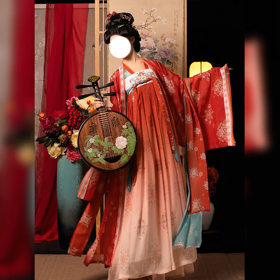 Hanfu Tang Dynasty Fairy Dress Traditional Chinese Ancient Style Costumes Dance Dress for Summer Clothes YSJ