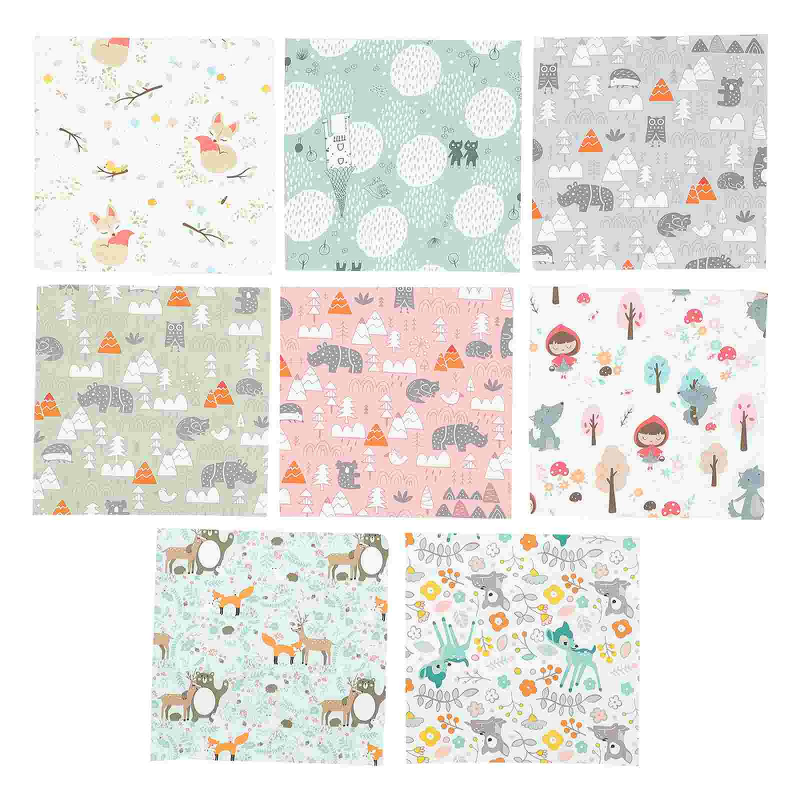 

Fabric Diy Cloth Fabrics Craft Patchwork Cotton Squares Floral Sewing Quilting Plain Bundle Precut Piece Printanimals