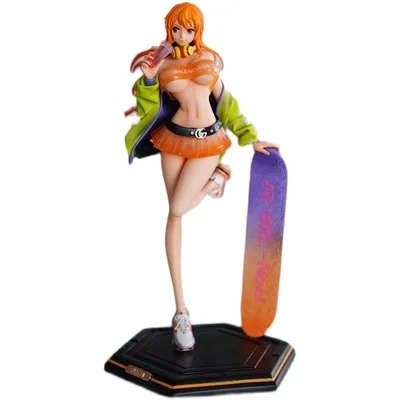 

32 см аниме One Piece фигурка скейтборд бикини Nami кукла сексуальная модная фигурка