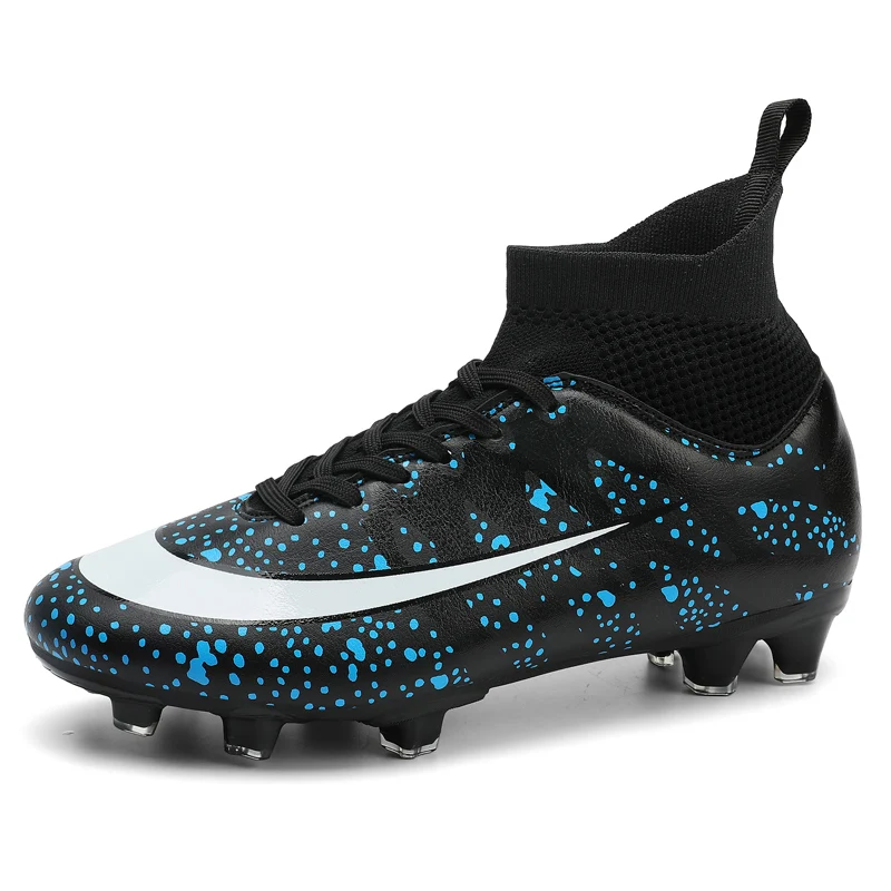New Professional High-Top Soccer Shoes For Men FG/TF Grass Training Cleats Football Boots Kids Outdoor Sports Sneakers Non-Slip