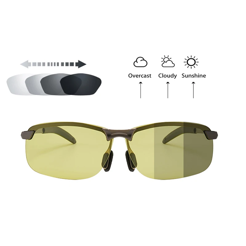 

Smart color-changing night vision glasses, sunglasses, day and night, color-changing ultraviolet rays, automotive supplies