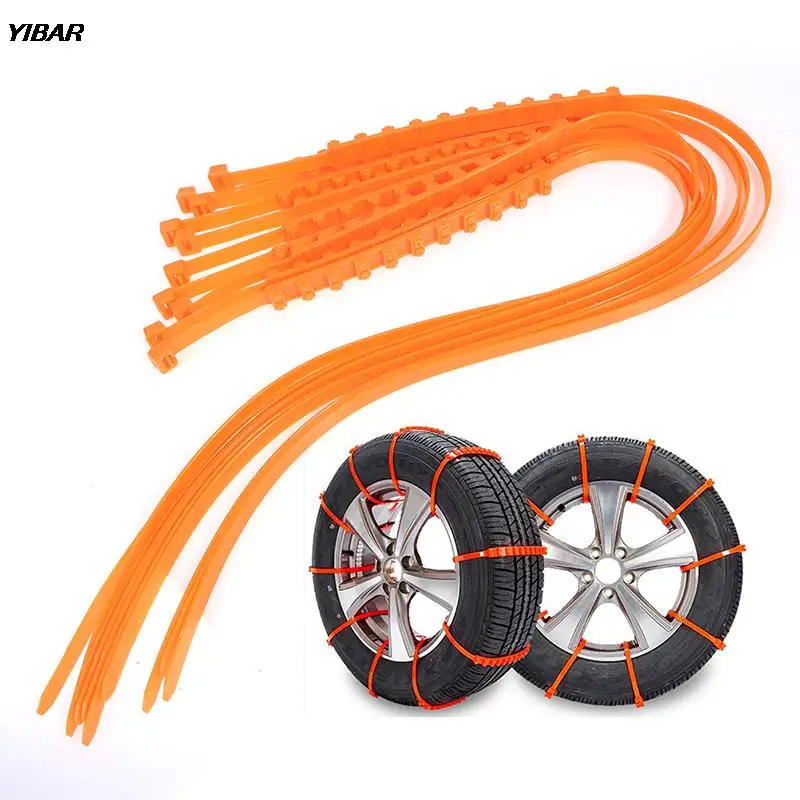 

1 шт. автомобильные Зимние колеса для шин Нескользящие двойные зубья для шин универсальные цепи для снега кабельные стяжки противоскользящ...