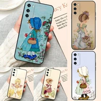 lovely cartoon sarah kay phone case funda for huawei p40 pro p30 p10 p20 plus lite psmart 2020 y6 y5 2019 y8s y8p y5prime cover