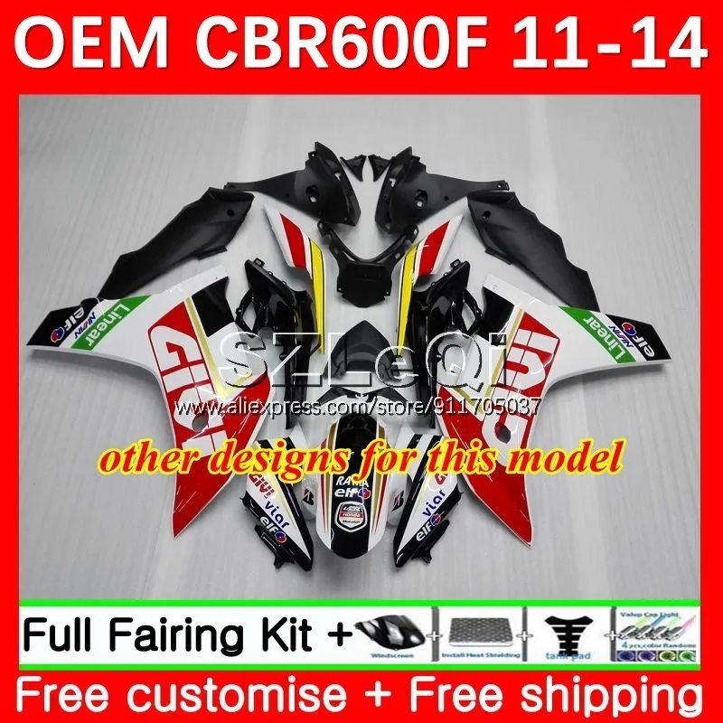 Инжекция синего и белого цвета для HONDA CBR 600 F 600F C CBR600F4i CBR600 F4i 11 12 13 14 CBR600F 2011 2012 2013 2014