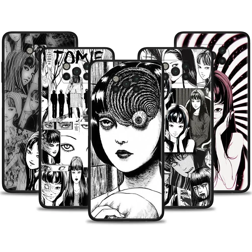 

Horror Comic Junji Ito Tomie Tees for Xiaomi Poco X3 Pro 5G F3 GT M3 M4 X4 Silicone Cover for X3 NFC Capa Shockproof Phone Case