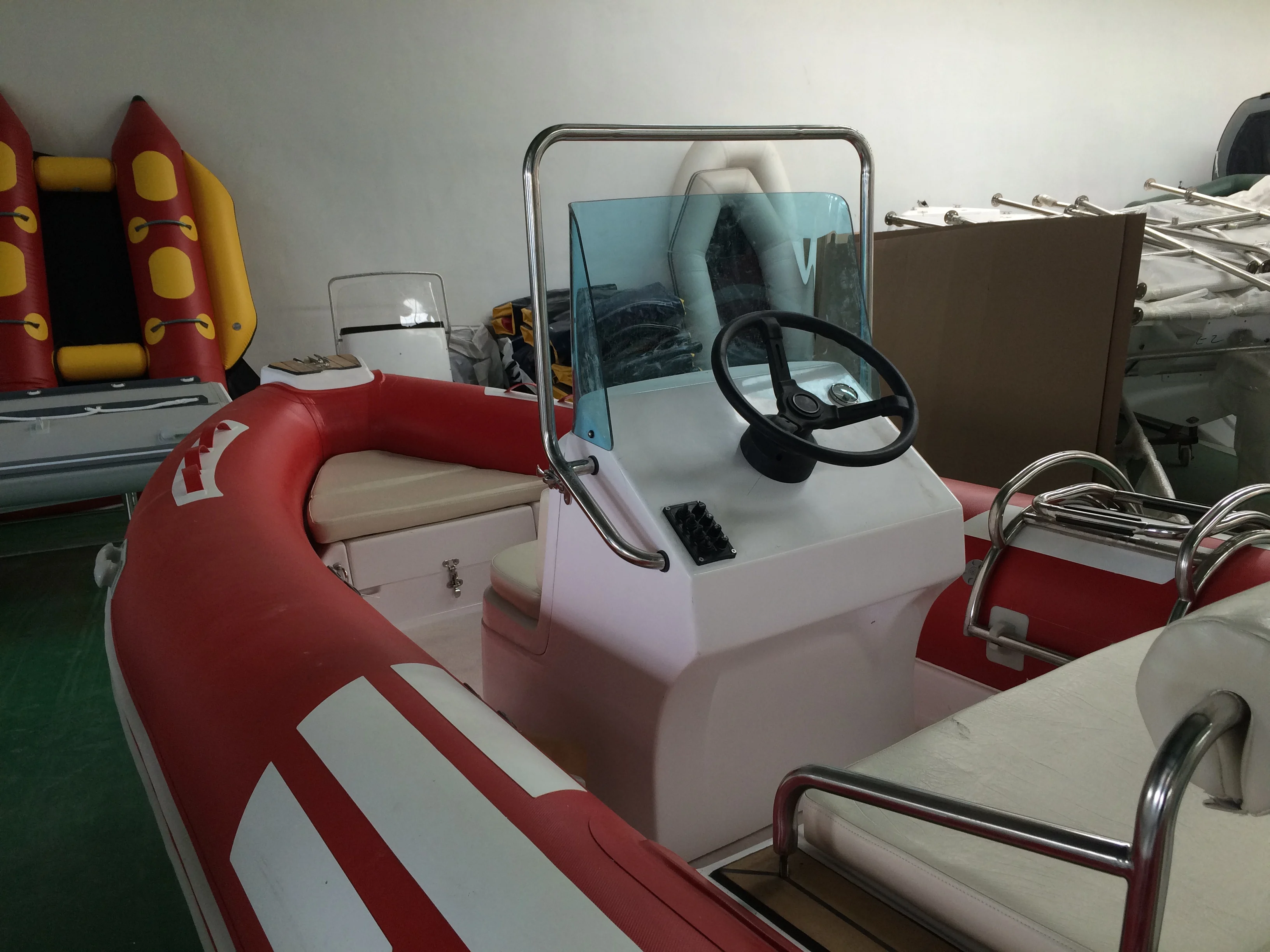 Жесткая надувная лодка из гипалона стекловолокна 4 8 м китайские реберные лодки